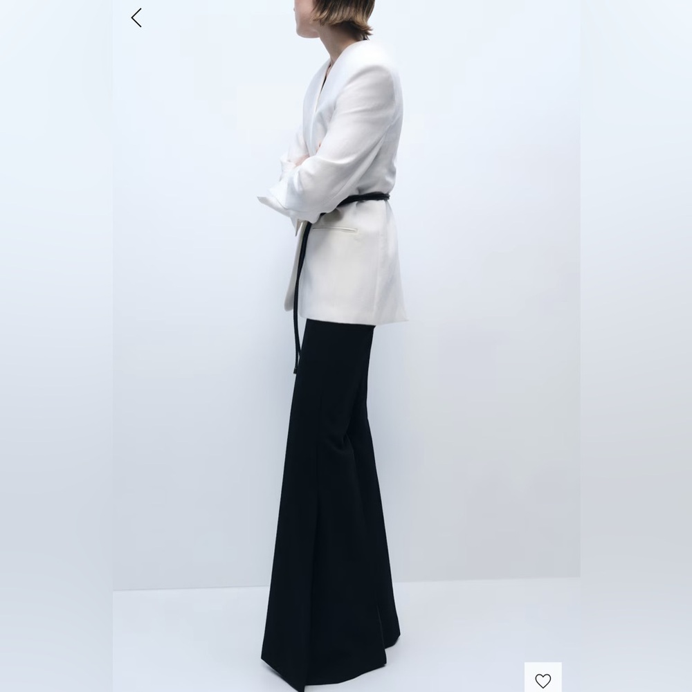 Mango wide-leg suit pants. SOLD OUT EVERYWHERE